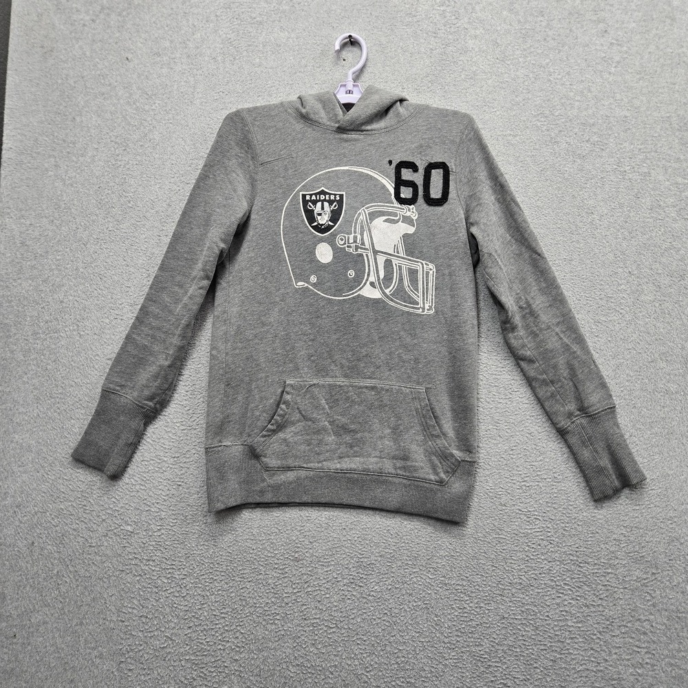 Las Vegas Raiders Women Hoodie S Gray Embroidered PINK‎ Victoria's Secret 60